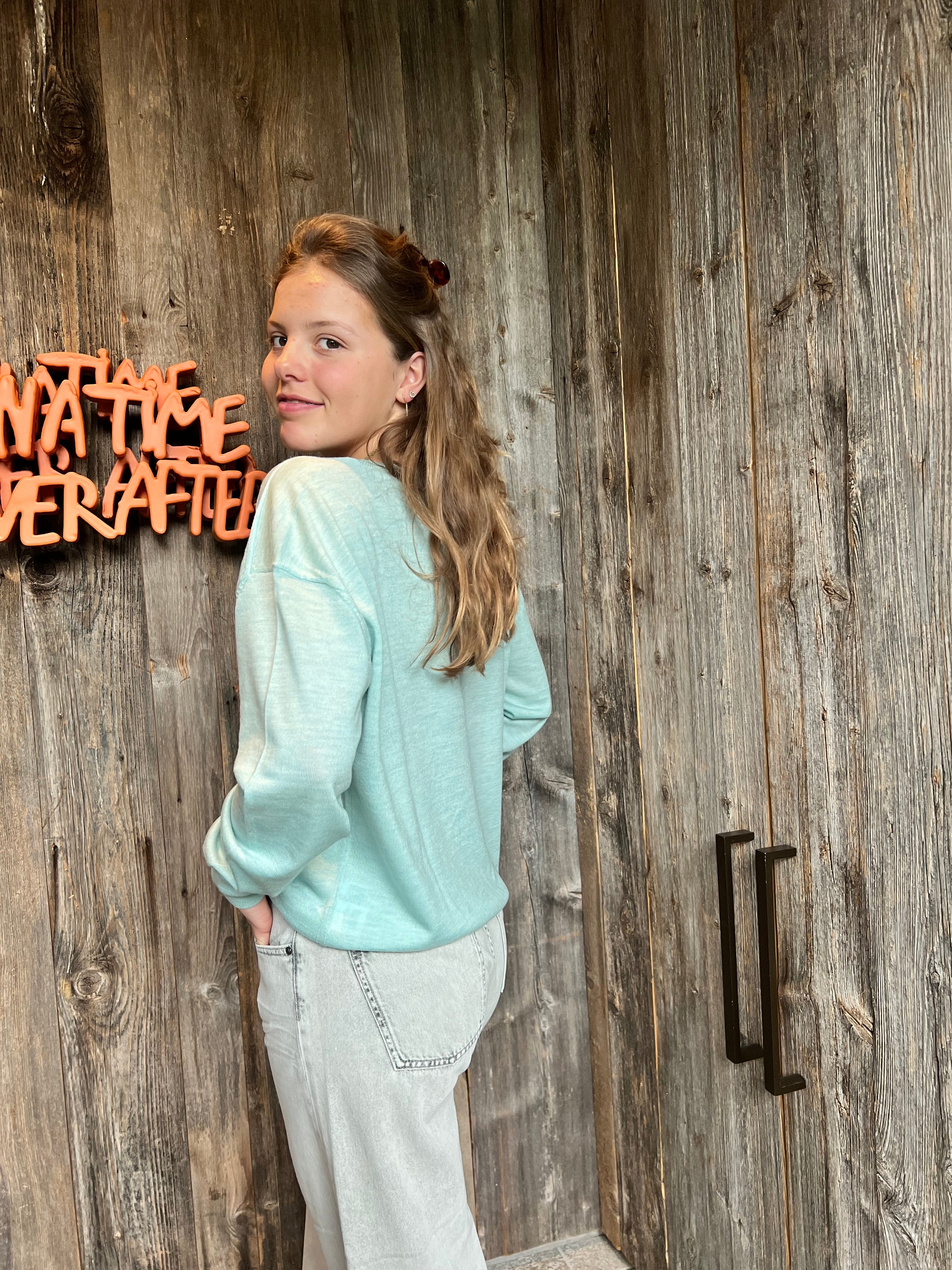 Knitwear aqua