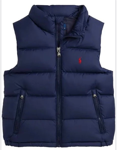 Bodywarmer navy rood logo