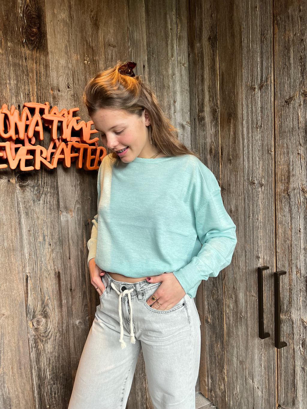 Knitwear aqua