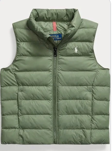 Bodywarmer groen wit logo