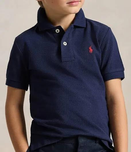 Polo blauw korte mouw