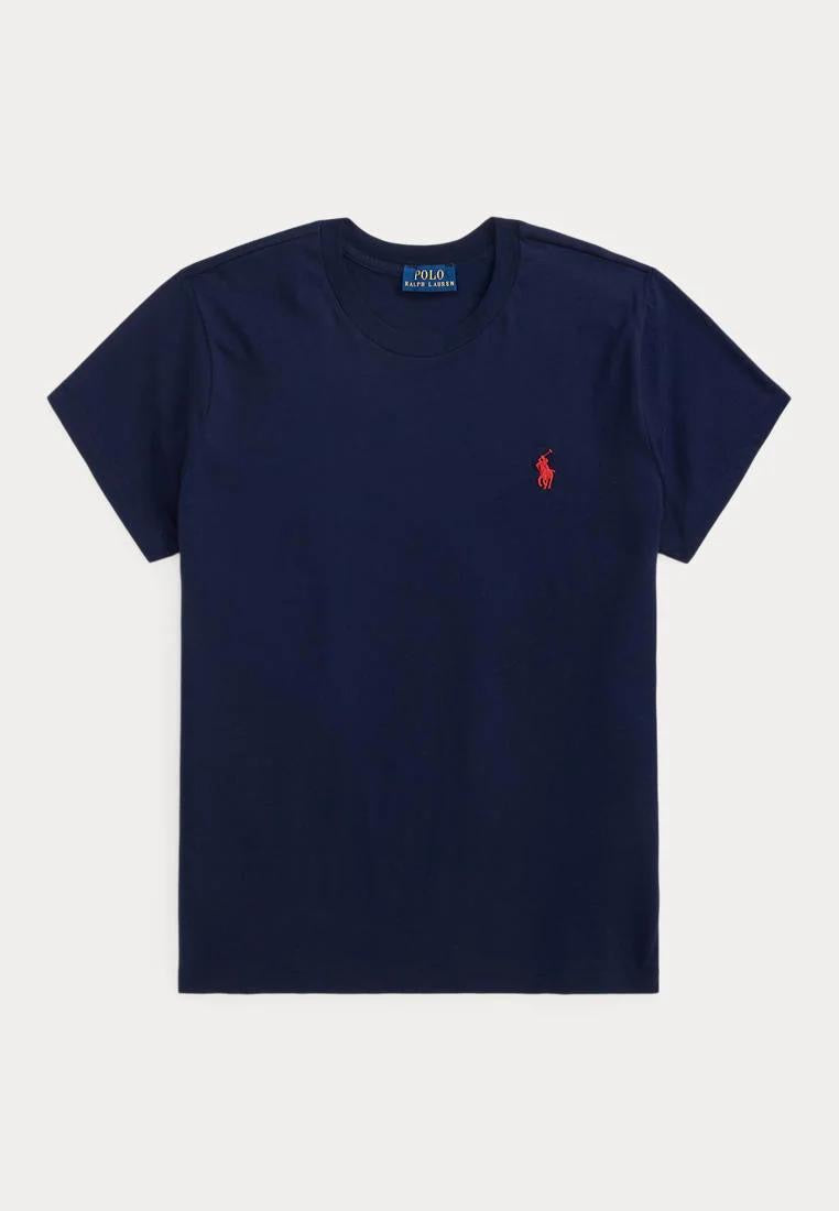 T shirt navy rood paard