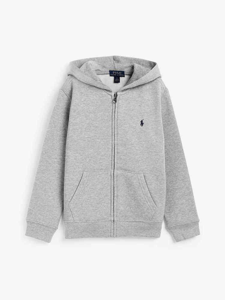 Hoodie rits grijs