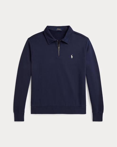 Sweater halve zip navy