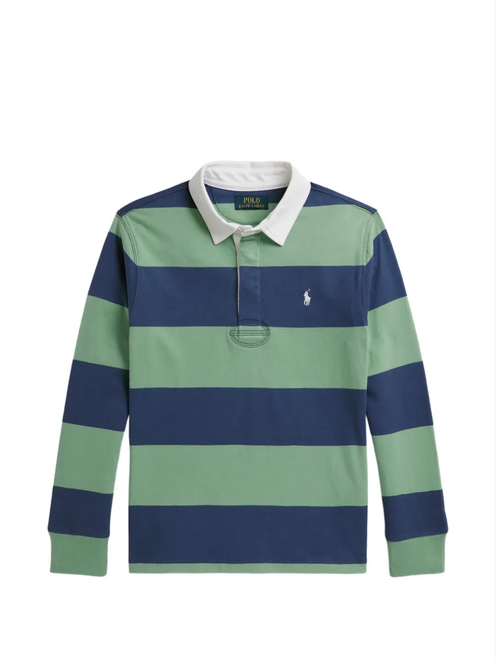Polo Sweater blauw groen