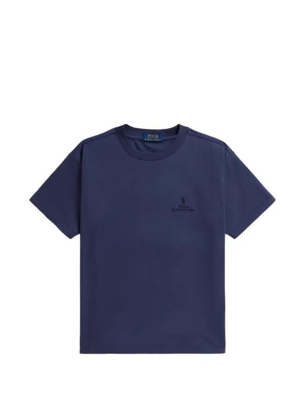 T shirt blauw blauw logo