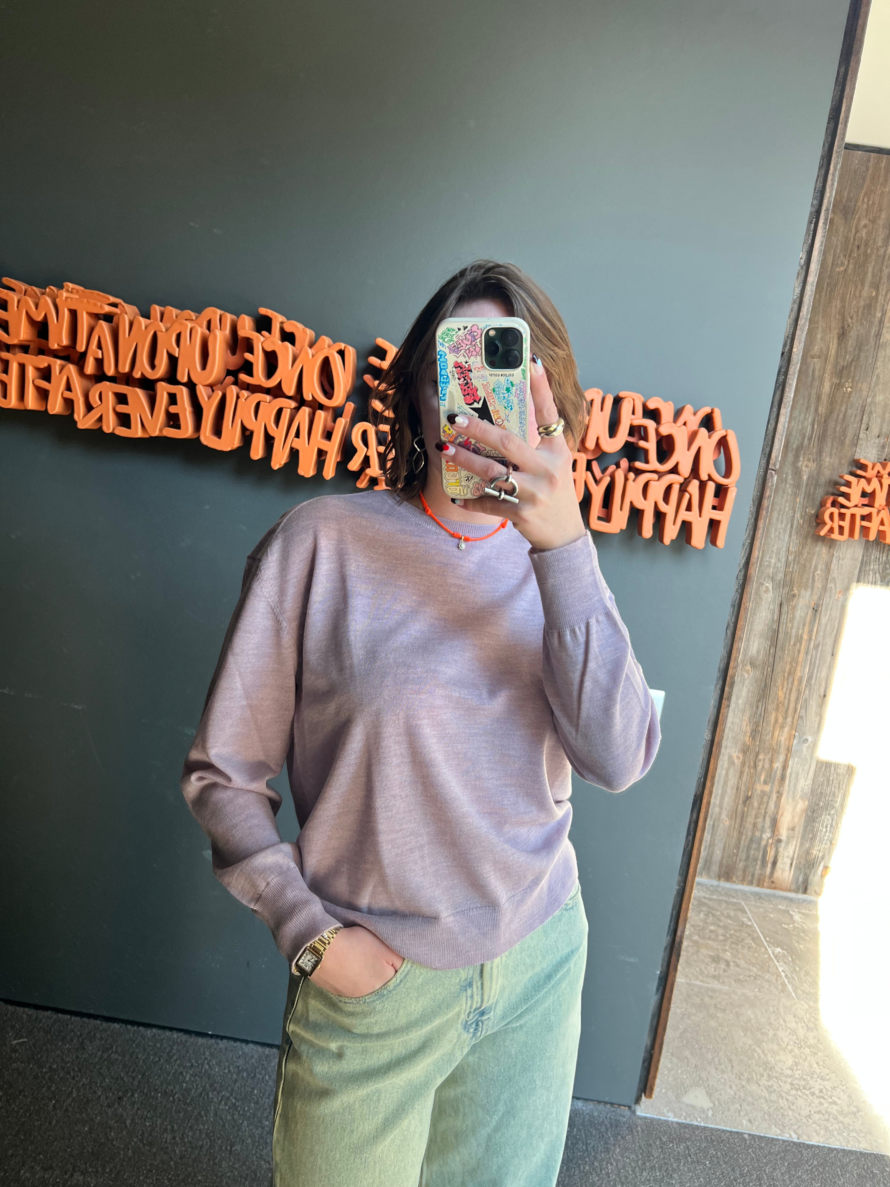 Knitwear purple