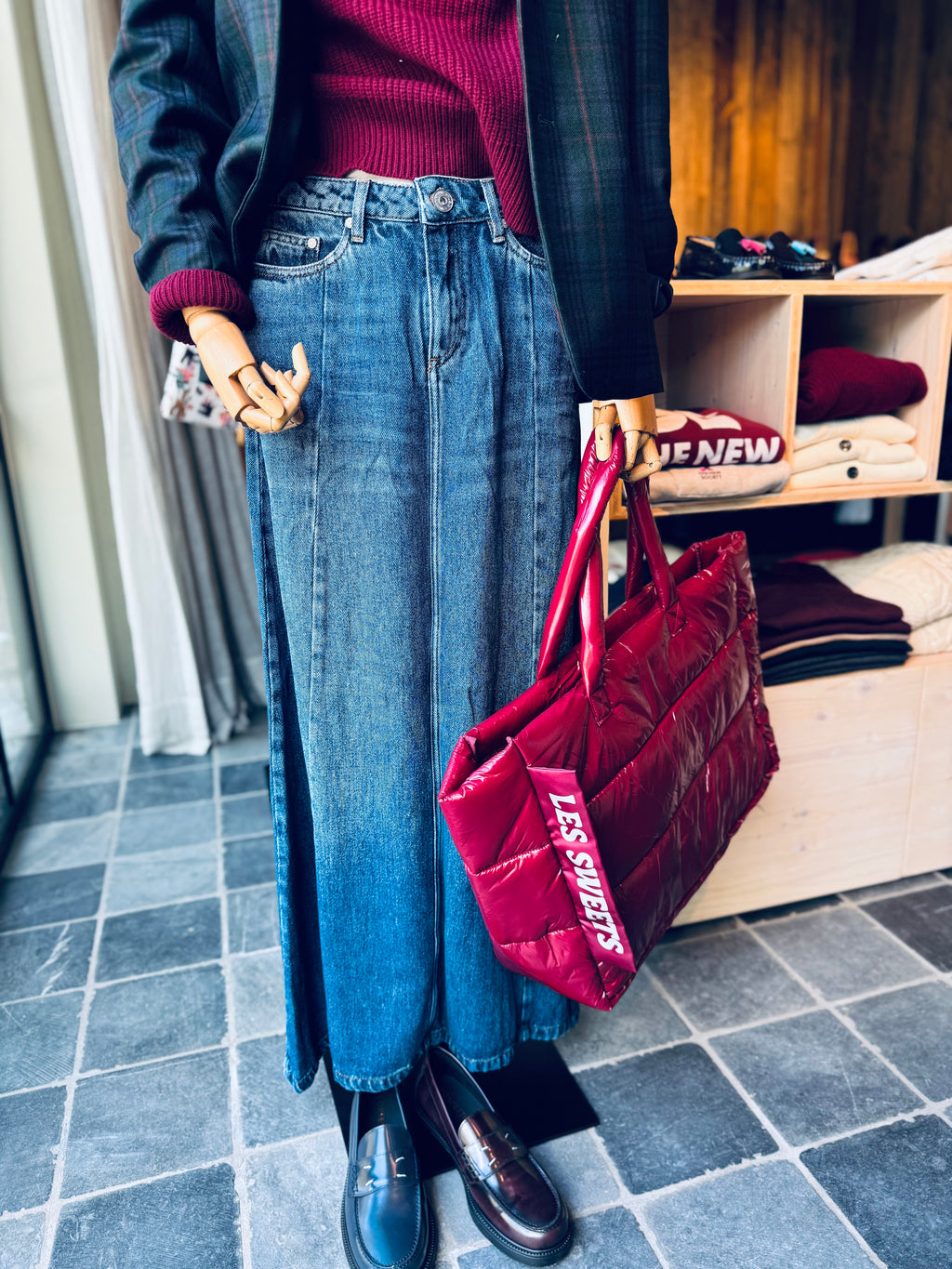 DENIM DARK SKIRT