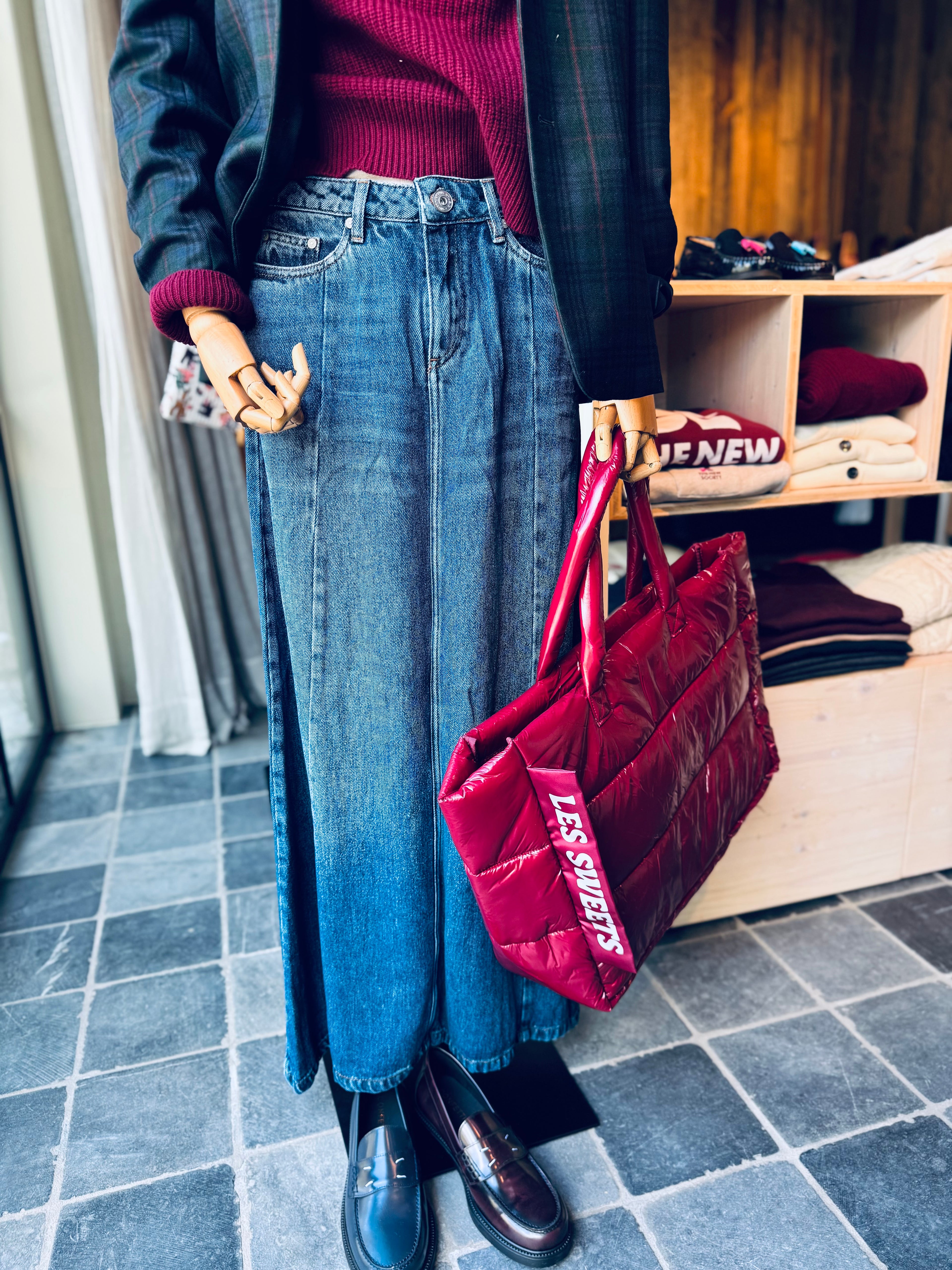 DENIM DARK SKIRT