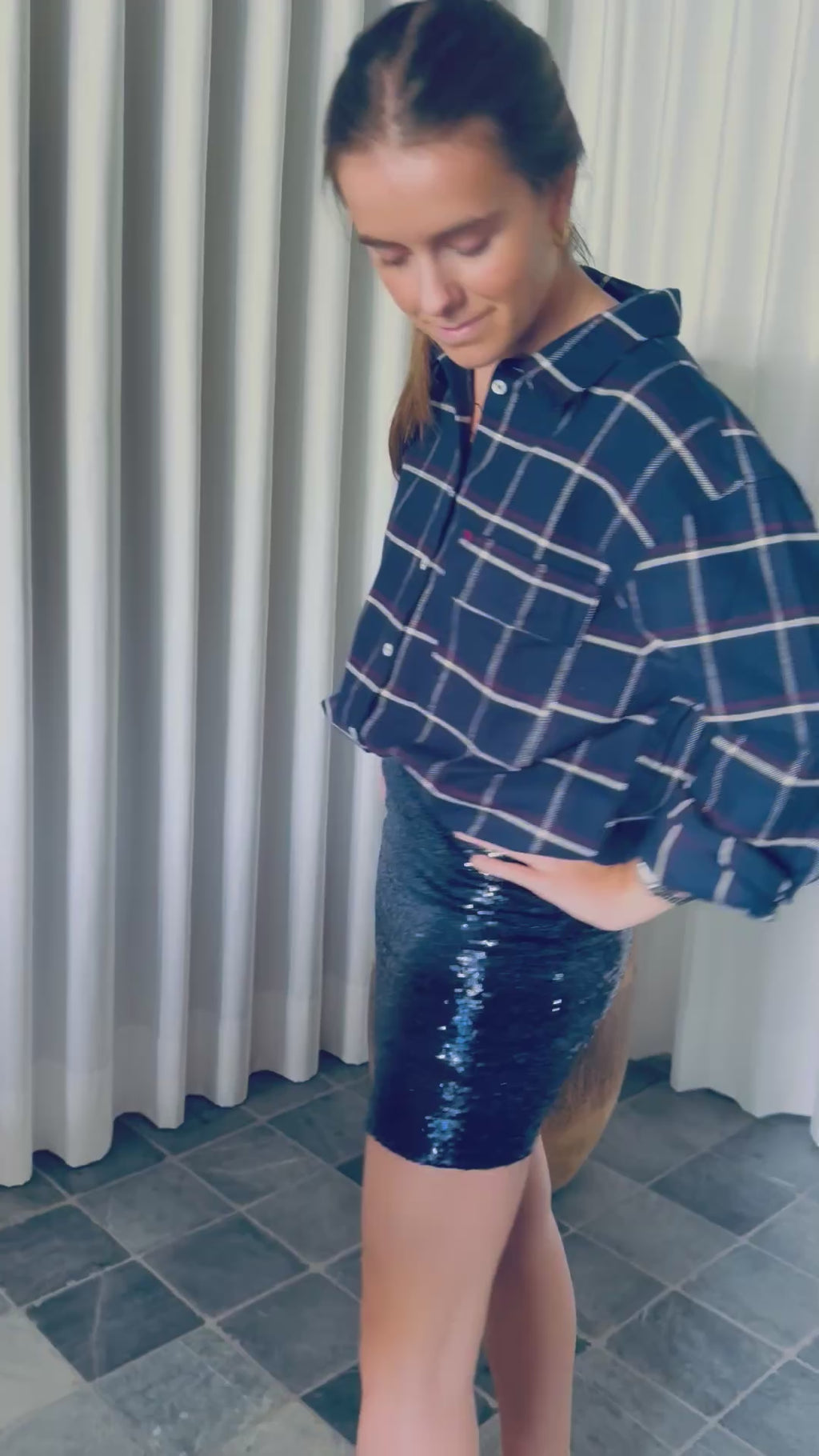 SHINY PARTY SKIRT