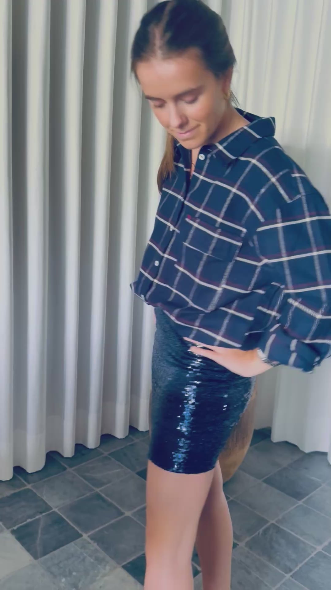 SHINY PARTY SKIRT
